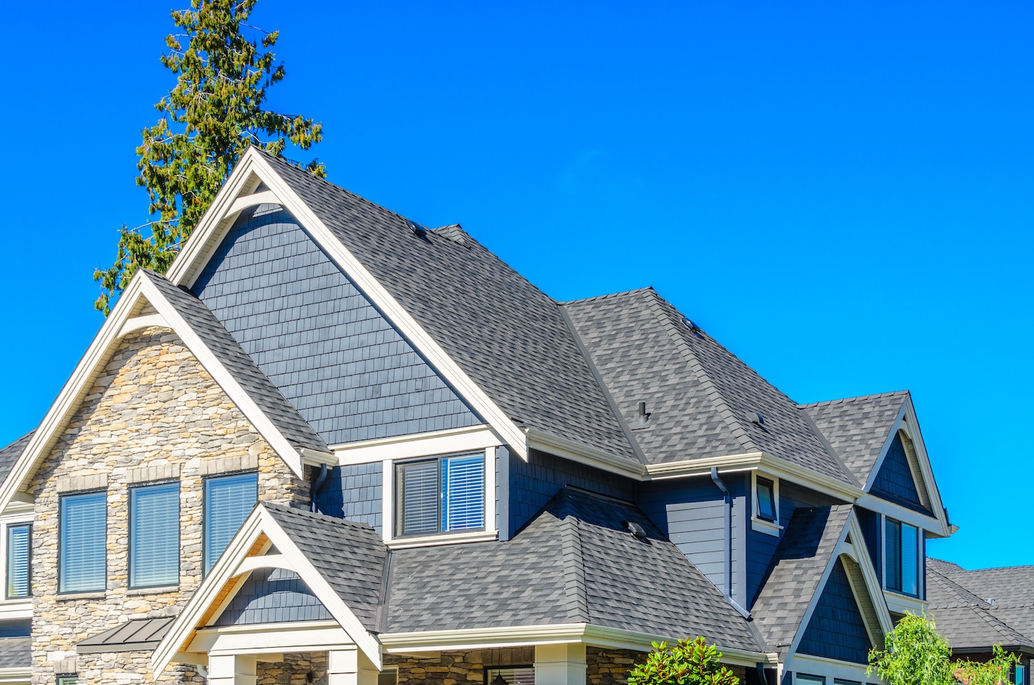 how long does it take to replace a roof suburban home with steep roof pitch