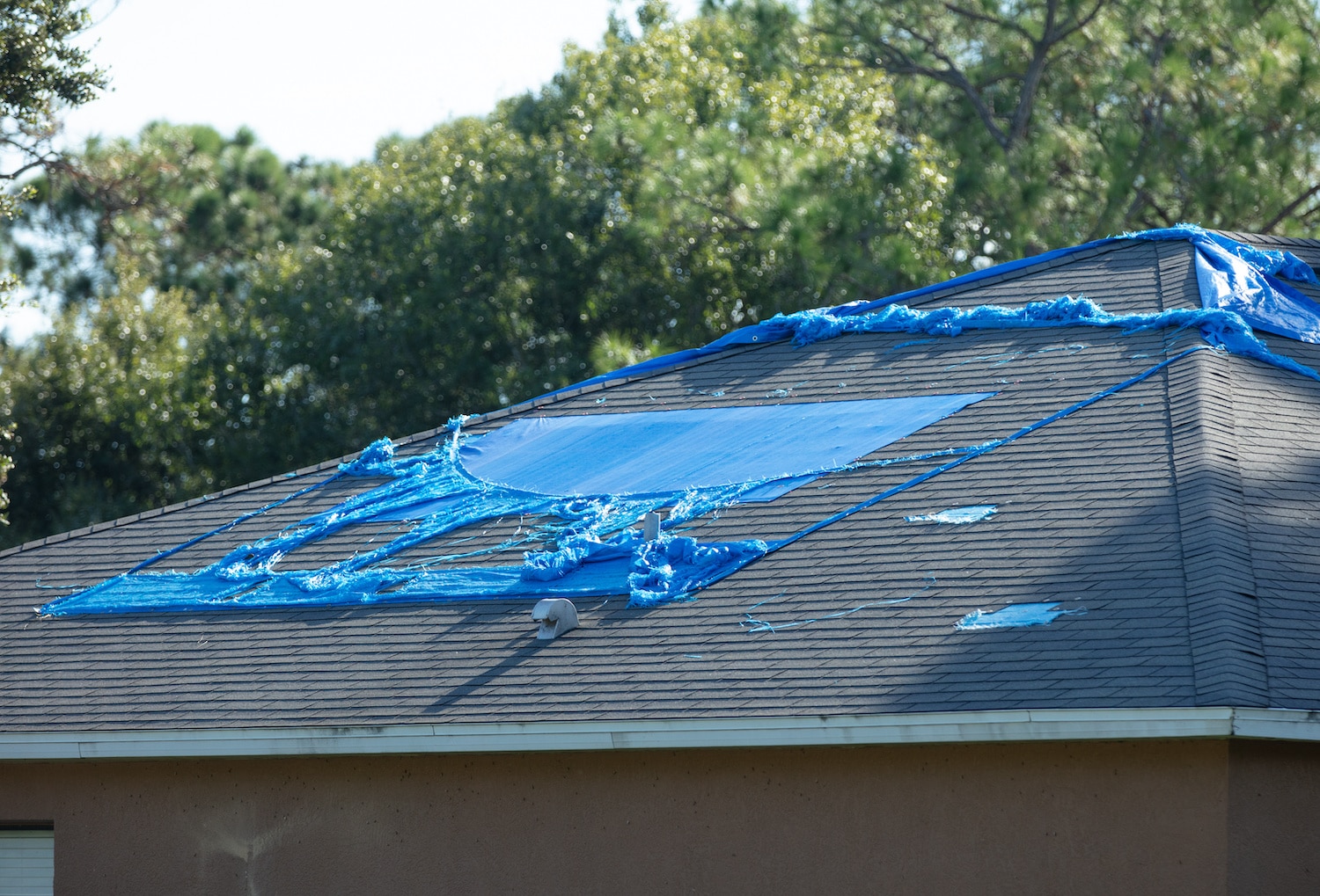 roof damage tarp