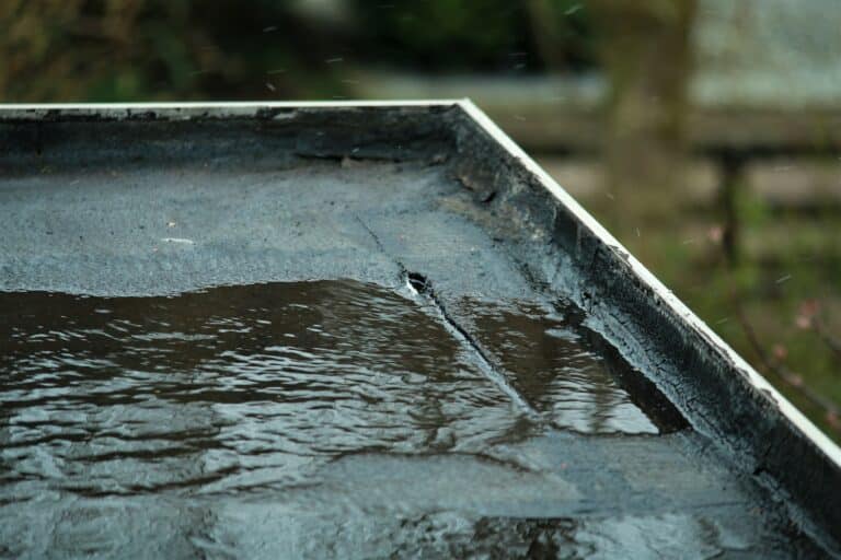 how to find a roof leak top view