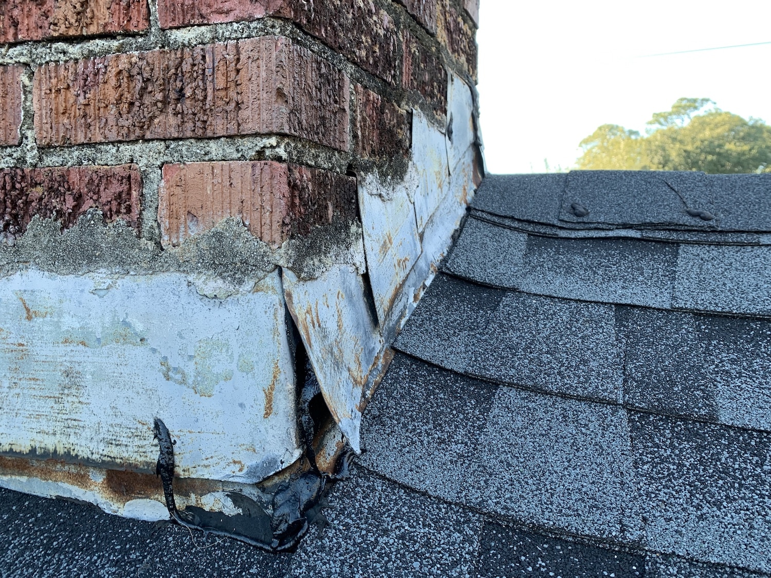 roofing problems deteriorated flashing