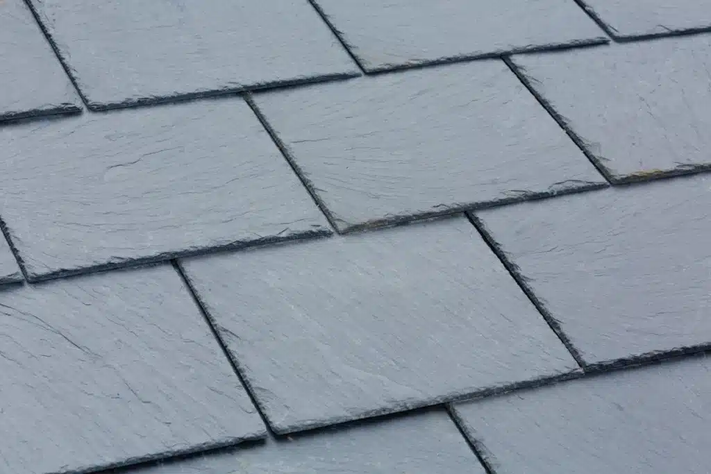 close up slate roof