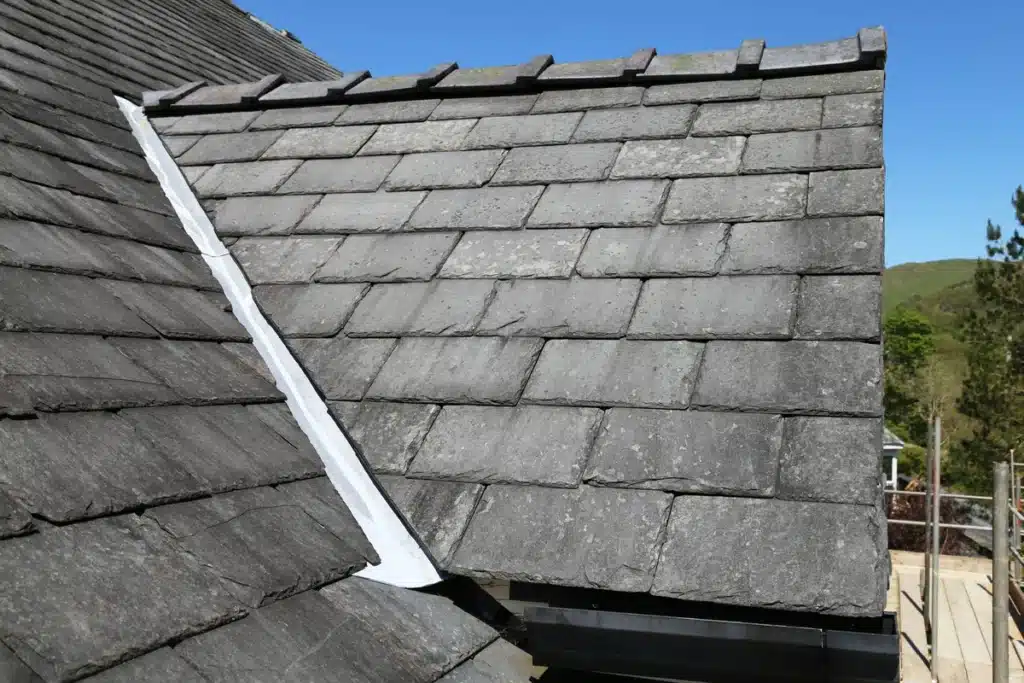 a slate roof